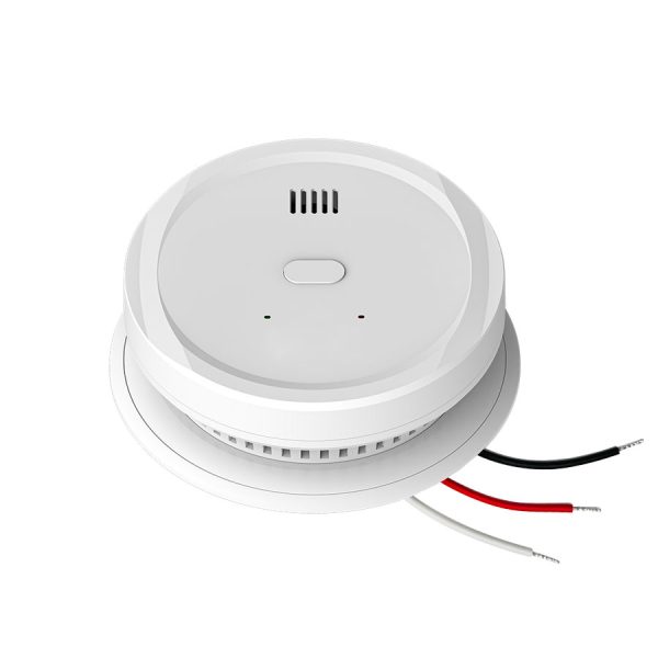 Smoke Detector Alarm UL217 With 110V Hardwired Interconnected 10-Year Sealed Battery Backup